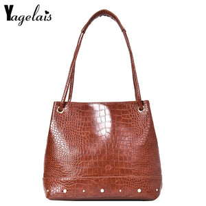 Crocodile Leather Ladies Handbag High Handbags Classic Wild Ladies Shoulder Bags