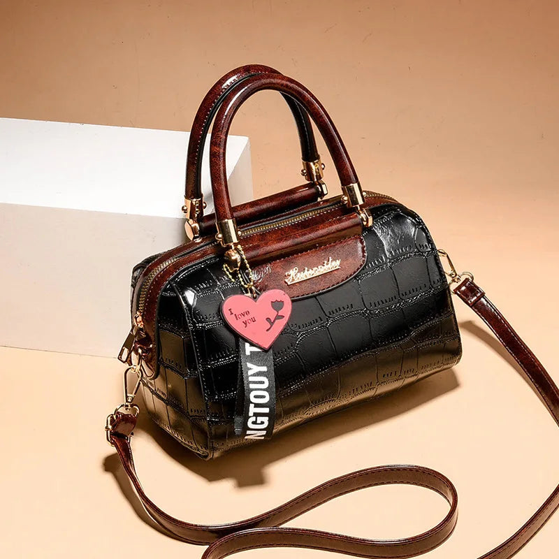 Crocodile Handbags Pillow Leather Small Shoulder Bag for Women