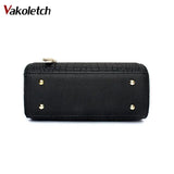 Crocodile PU leather Women Bag V letters Handbags Lady Shoulder Crossbody Bags