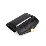 Crocodile Pattern Women's Long Wallet Cowhide Multi-card Slot Large Capacity