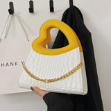 Crocodile Pattern Small Tote Bag Handbag for Women
