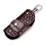 Crocodile Pattern Car Key Bag Wallet Leather Keychain Organizer