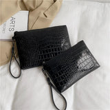 Crocodile Pattern Clutch Bag Envelope Purses
