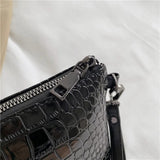 Crocodile Pattern Clutch Bag Envelope Purses