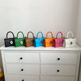 Crocodile Pattern Crossbody Bag with Braided Handle for Women