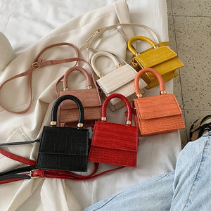 Crocodile Pattern Crossbody Bags PU Leather Women Designer Handbags