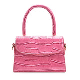 Crocodile Pattern Crossbody Chain Handbag Small Bag PU Leather Ladies 5 Colors
