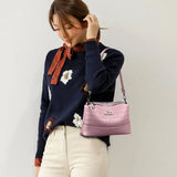 Crocodile Pattern Crossbody Bag Soft Leather Shoulder Bag