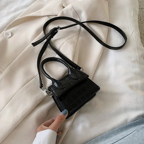 Crocodile Pattern Crossbody Bag for Women Handbags Shoulder Messenger Bag