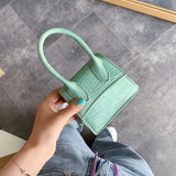 Crocodile Pattern Crossbody Bag for Women Handbags Shoulder Messenger Bag