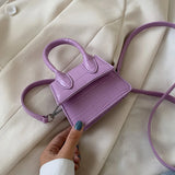 Crocodile Pattern Crossbody Bag for Women Handbags Shoulder Messenger Bag