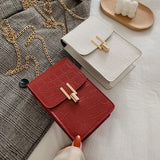 Crocodile Pattern Women's Shoulder Bag High-quality Texture PU Crossbody Bag