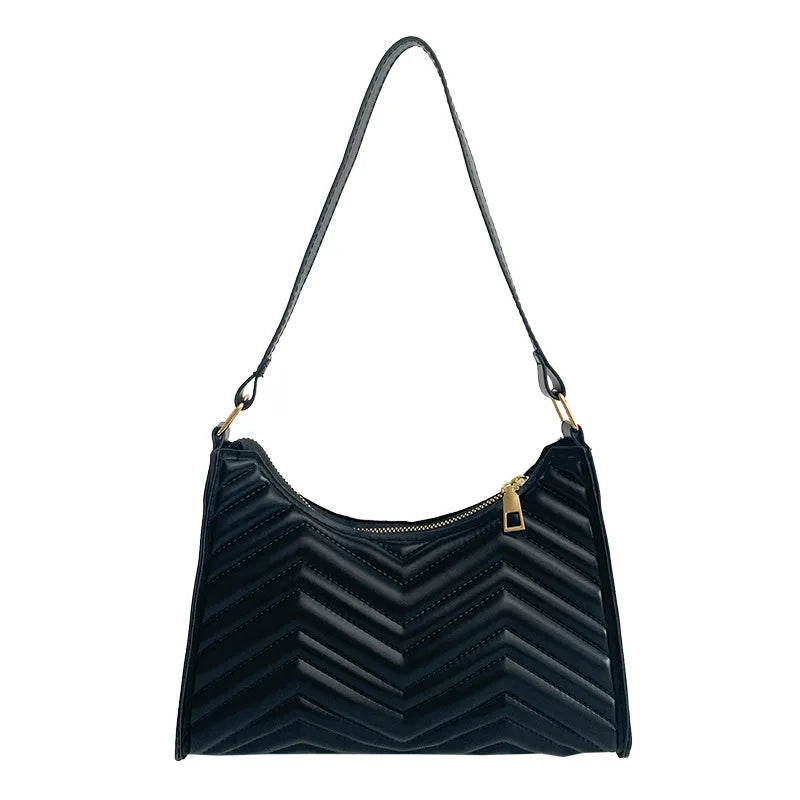 Crocodile Pattern Half-Moon Leather Crossbody Bags for Women