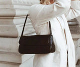 Crocodile Pattern Handbag Female Niche Medieval Underarm Bag Shoulder Bag