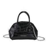 Crocodile Pattern Handbag Small Shell Bag Versatile Shoulder Crossbody Bag
