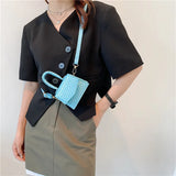 Crocodile Pattern Handbags Texture Embossed Lacquer Shoulder Bag