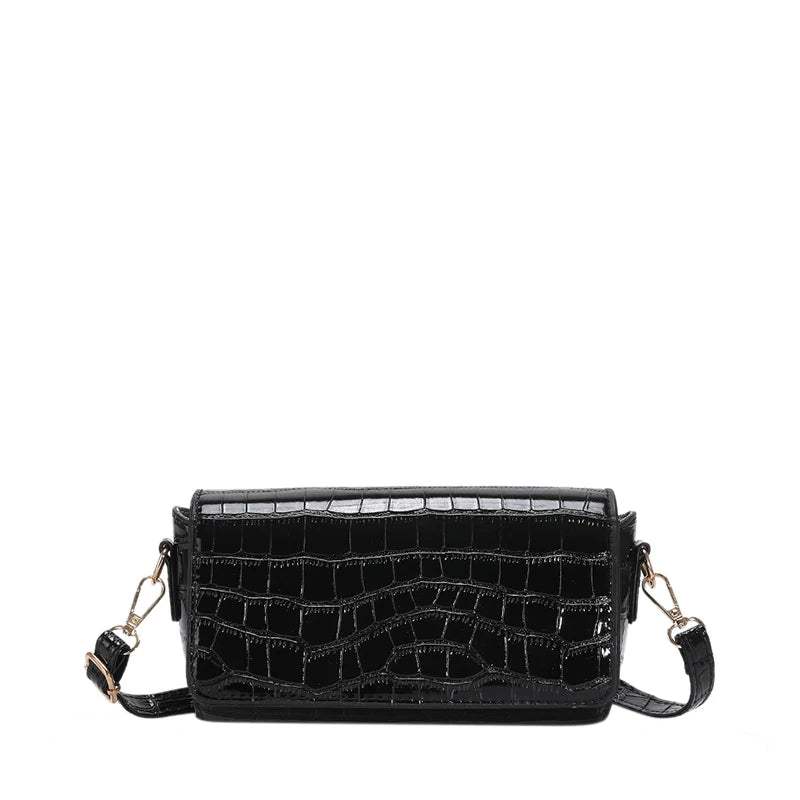 Crocodile Pattern Handbags PU Leather Ladies Shoulder Bag