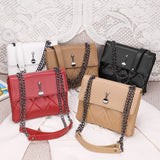 Crocodile Pattern Women's Shoulder Bag Summer Autumn Solid Handbag