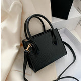 Stylish Crocodile Pattern Women's Crossbody Bag