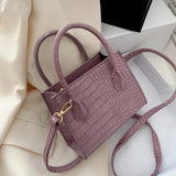 Stylish Crocodile Pattern Women's Crossbody Bag