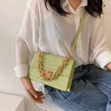Crocodile Pattern PU Leather Crossbody Shoulder Bag For Women