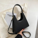 Crocodile Pattern PU Leather Small Shoulder Messenger Bag For Women