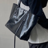 Crocodile Pattern PU Shoulder Bag Large-capacity Women's Handbag