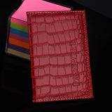 Crocodile Pattern Passport Cover ID Cover Passport holder Trip for Car Documents