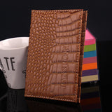 Crocodile Pattern Passport Cover ID Cover Passport holder Trip for Car Documents