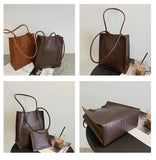 Crocodile Pattern Pu Leather Shopping Bag Female Handbag Large Capacity
