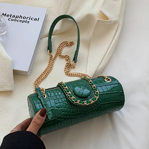 Crocodile Pattern Pu Leather Women Crossbody Bags Lady Tote Clutch Handbags