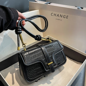 Crocodile Saddle Crossbody Bag for Women - Spring Trends Handbag