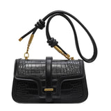 Crocodile Saddle Crossbody Bag for Women - Spring Trends Handbag
