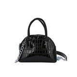 Crocodile Pattern Shell Bag Small Shoulder Bag