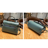 Crocodile Pattern Shoulder Bag PU Leather Flap Square Bag Crossbody Bag