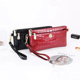 Crocodile Pattern Shoulder Bag PU Leather Women's Bag