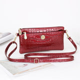 Crocodile Pattern Shoulder Bag PU Leather Women's Bag