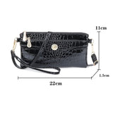Crocodile Pattern Shoulder Bag PU Leather Women's Bag