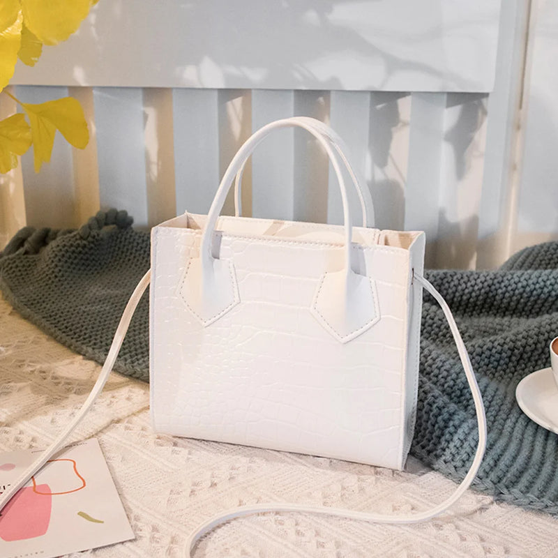 Crocodile Pattern Shoulder Bag Women Handbags Mini Female Crossbody Messenger Ba