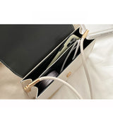 Crocodile Pattern Shoulder Bag Women Flap Armpit Bag Small Square Bag