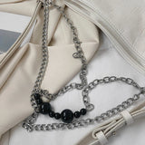 Crocodile Pattern Shoulder Bags With Chain Large Capacity Leather Shopping Bag