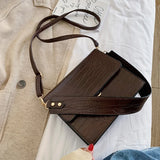 Crocodile Pattern Shoulder Messenger Bag Female Tote Bag
