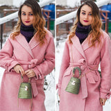 Crocodile Pattern Bucket Bag Crossbody  Purses Handbags Female Bag