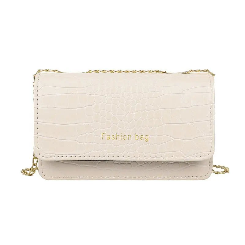 Crocodile Pattern Women Handbag Leather Chain Crossbody Bags