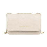 Crocodile Pattern Women Handbag Leather Chain Crossbody Bags