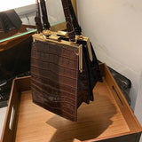 Crocodile Pattern Women Handbag PU Leather Shoulder Bag Mini Shoulder Mobile Pho