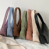 Crocodile Pattern Women Underarm Bag PU Leather Small Shoulder Bags