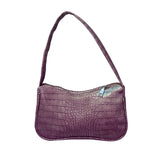 Crocodile Pattern Women Underarm Bag PU Leather Small Shoulder Bags