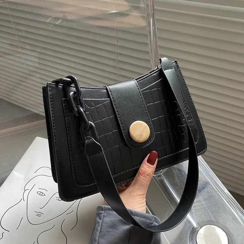 Crocodile Pattern Women's Shoulder Bag Handbags Purse Ladies Purses