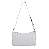 Crocodile Pattern Zipper Handbags Embossed Lacquer Shoulder Bag